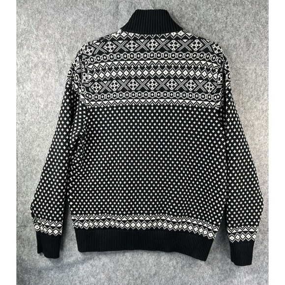 Tommy Hilfiger Nordic Full Zip Fair Isle Sweater Men’s Large XL Wool Blend - Picture 4 of 9